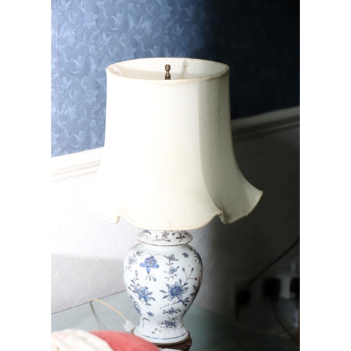 998 - PAIR JAPANESE PORCELAIN WARE TABLE LAMPS