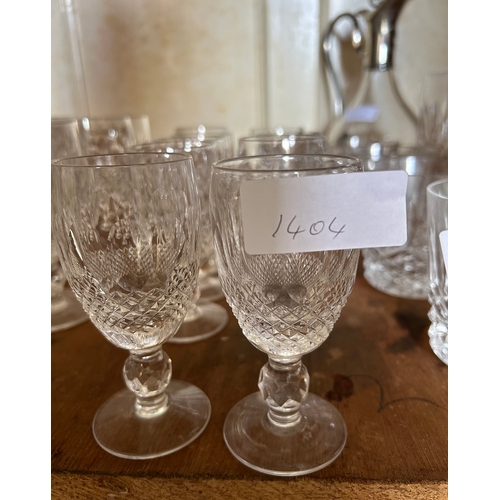 1404 - 10 WATERFORD CRYSTAL LIQUEUR GLASSES