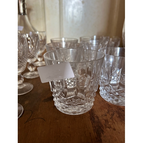 1405 - 6 DUBLIN CRYSTAL WHISKEY GLASSES