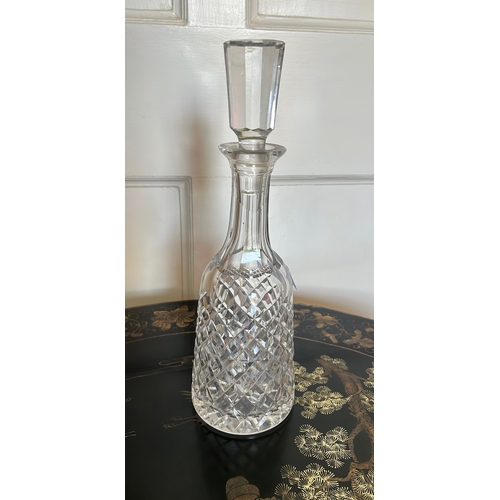 1412 - WATERFORD CRYSTAL DECANTER and stopper.