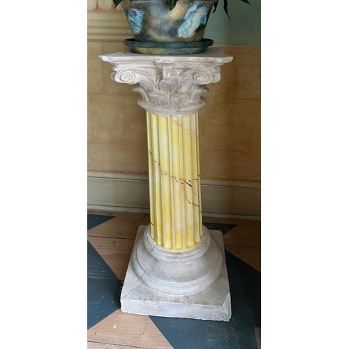 274 - PAINTED PLASTER CORINTHIAN PILLAR