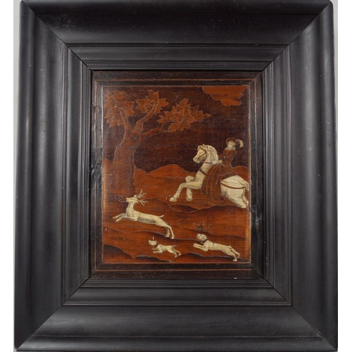 1 - 17TH-CENTURY ITALIAN MARQUETRY PANEL