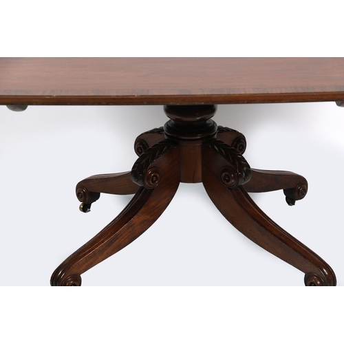 10 - REGENCY MAHOGANY BREAKFAST TABLE