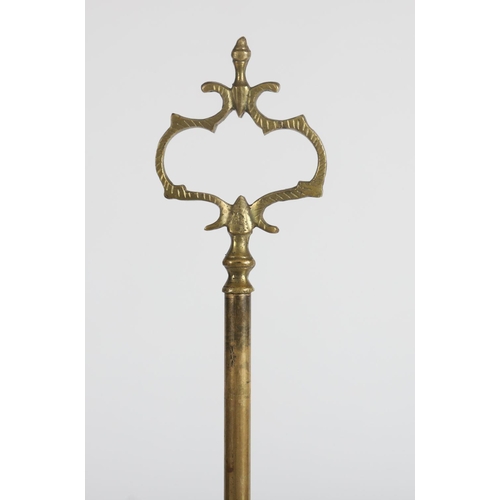 1052 - EDWARDIAN ADJUSTABLE BRASS LIBRARY LAMP