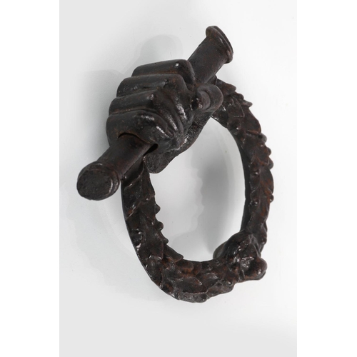 108 - LATE 18TH-CENTURY IRON DOOR KNOCKER