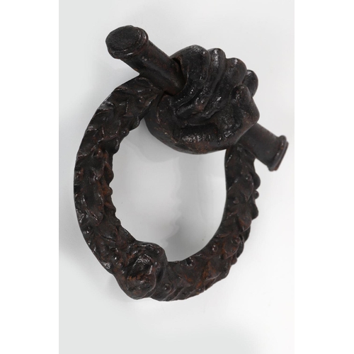 108 - LATE 18TH-CENTURY IRON DOOR KNOCKER