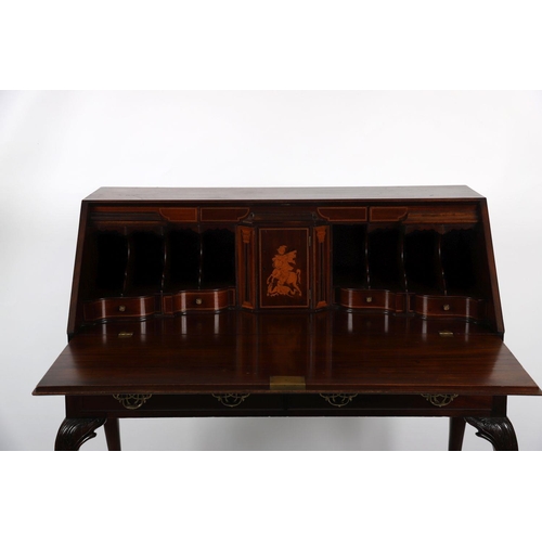 11 - IRISH 18TH-CENTURY MAHOGANY BUREAU