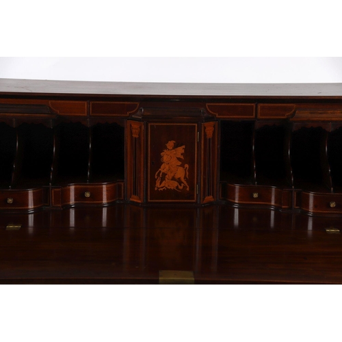 11 - IRISH 18TH-CENTURY MAHOGANY BUREAU