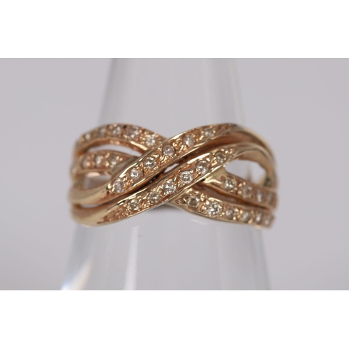 1180 - 9K YELLOW GOLD TWIST BAND