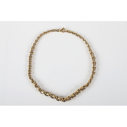 1202 - GOLD BICOLOUR NECKLACE.