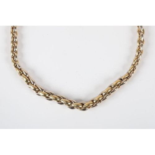 1202 - GOLD BICOLOUR NECKLACE.