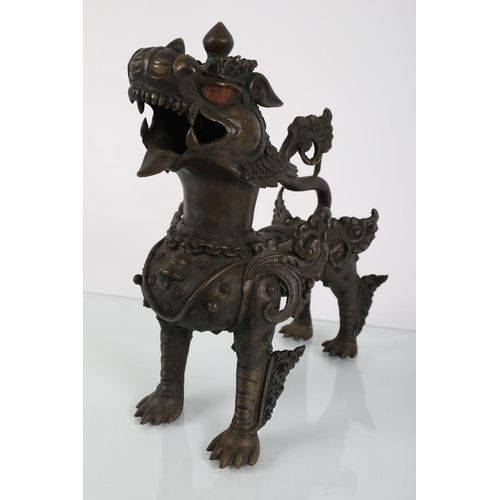 1350 - 17TH-CENTURY CHINESE BRONZE KUI DRAGON