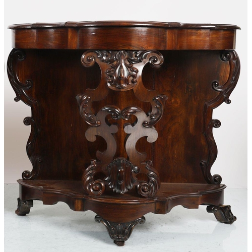 136 - PAIR 18TH-CENTURY ROSEWOOD CONSOLE TABLES