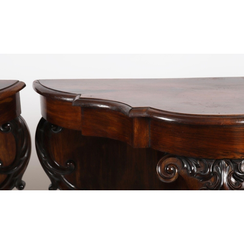 136 - PAIR 18TH-CENTURY ROSEWOOD CONSOLE TABLES