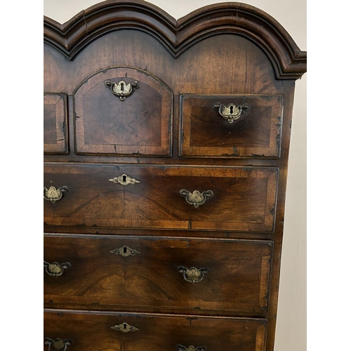 140 - QUEEN ANNE STYLE WALNUT CHEST ON STAND