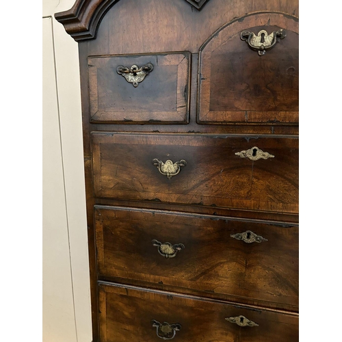 140 - QUEEN ANNE STYLE WALNUT CHEST ON STAND