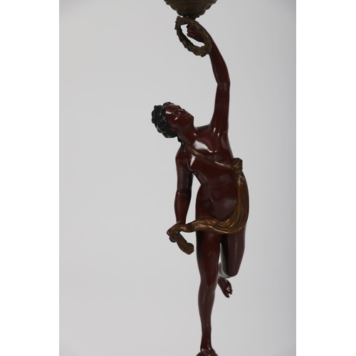 141 - 19TH-CENTURY BRONZED FIGURE OF DIANA