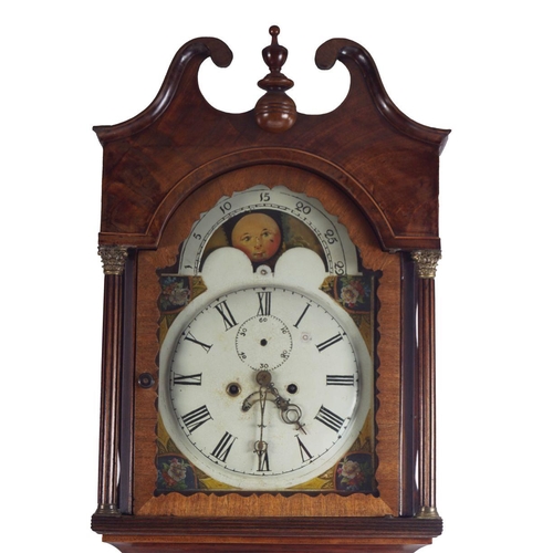 1416 - GEORGE III MAHOGANY LONGCASE CLOCK