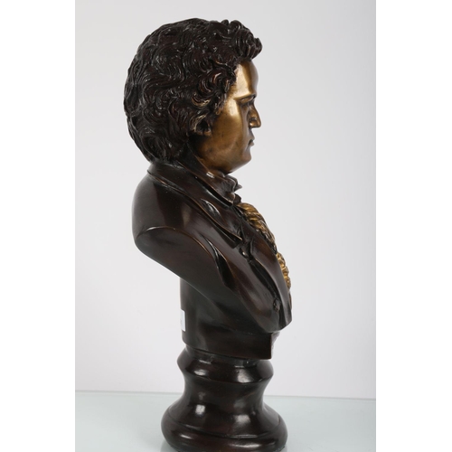 1417 - BRONZE BUST OF MOZART