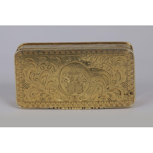 1418 - GOLD SNUFF BOX