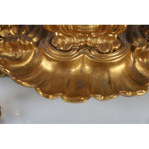 1428 - 19TH-CENTURY EXHIBITION ORMOLU PEN & INKSTAND