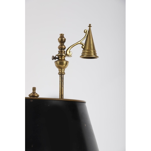 1430 - EDWARDIAN BRASS BOUILLOTTE LAMP