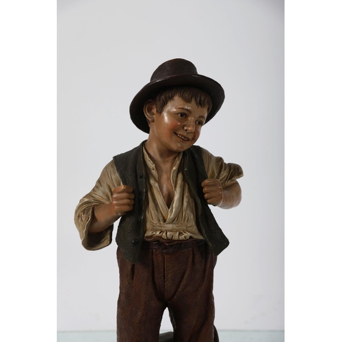 1484 - 19TH-CENTURY GERMAN TERRACOTTA FIGURE