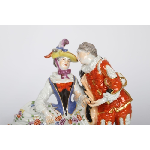 15 - MEISSEN GROUP OF PORCELAIN FIGURES