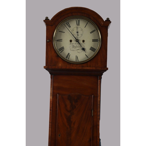 150 - GEORGE III DUBLIN MAHOGANY LONGCASE CLOCK