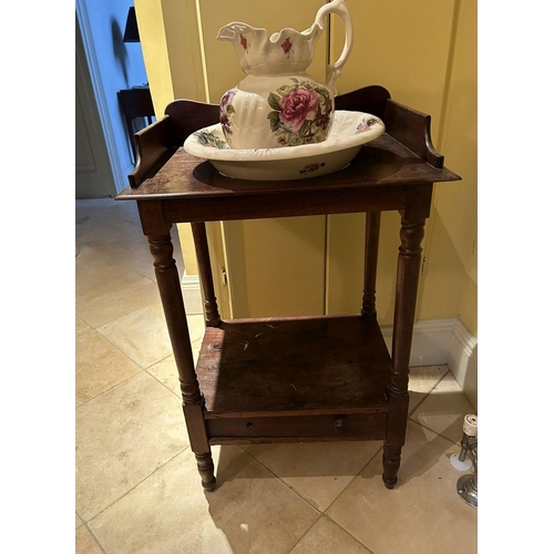 151 - 19TH-CENTURY MAHOGANY WASHSTAND