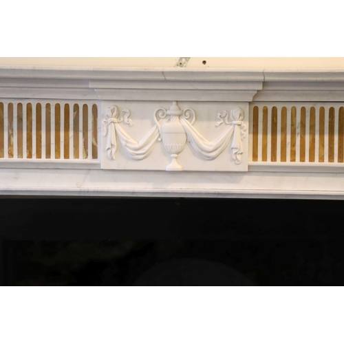 157 - NEO-CLASSICAL MARBLE CHIMNEY PIECE