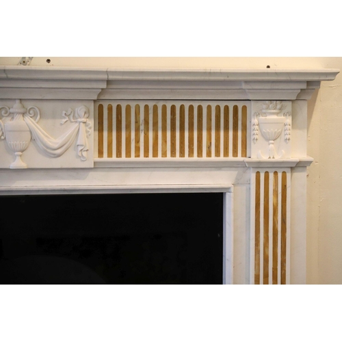 157 - NEO-CLASSICAL MARBLE CHIMNEY PIECE