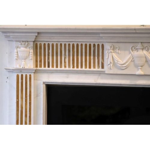 157 - NEO-CLASSICAL MARBLE CHIMNEY PIECE