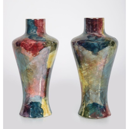 159 - PAIR CORONA LUSTRE WARE VASES