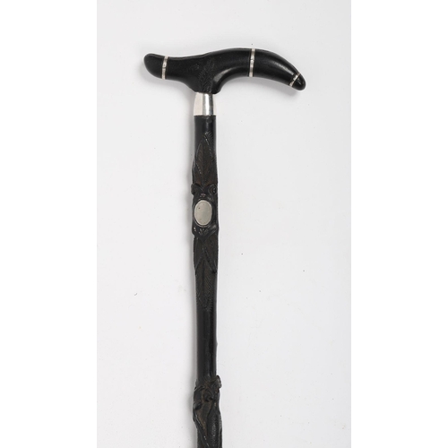 1606 - IRISH BOG OAK WALKING STICK