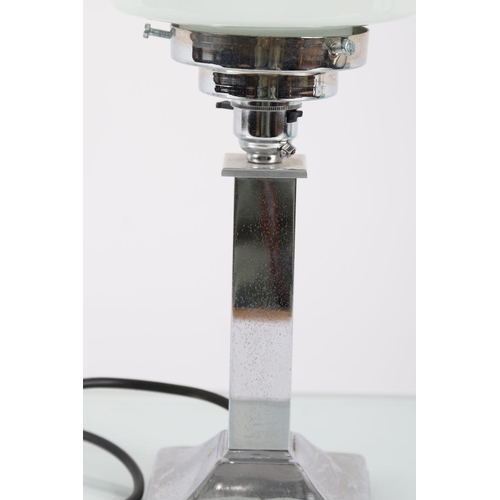 168 - ART DECO CHROME TABLE LAMP