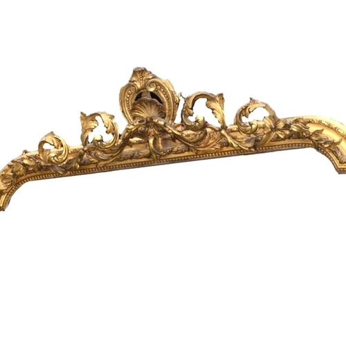 172 - LARGE 19TH-CENTURY GILT FRAMED OVERMANTEL