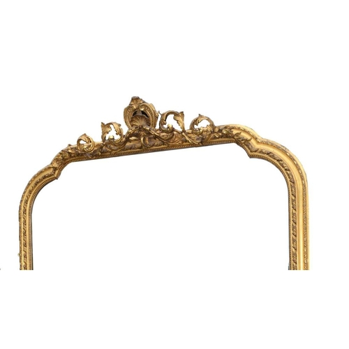 172 - LARGE 19TH-CENTURY GILT FRAMED OVERMANTEL