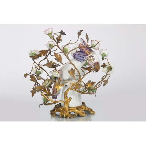 181 - ORMOLU MOUNTED NYMPHENBURDG MEISSEN PORCELAIN