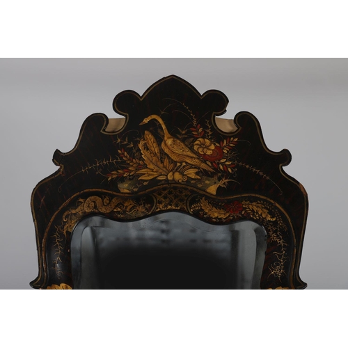 19 - 18TH-CENTURY LACQUERED FRAMED PIER MIRROR