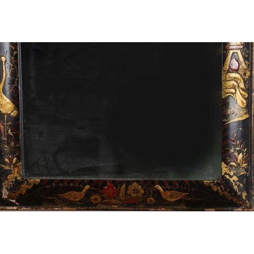 19 - 18TH-CENTURY LACQUERED FRAMED PIER MIRROR