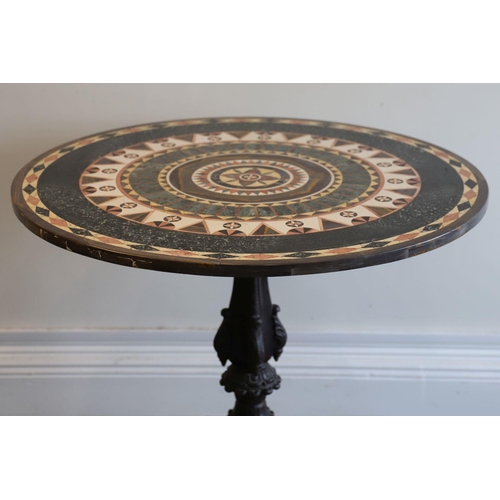 201 - 19TH-CENTURY GRAND TOUR MARBLE SPECIMEN TABLE