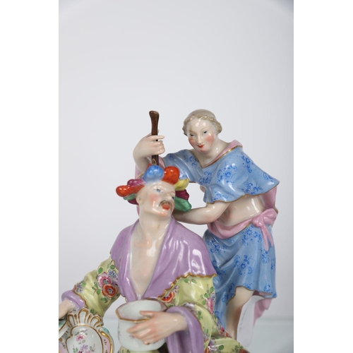 204 - MEISSEN CHINOISERIE PORCELAIN GROUP