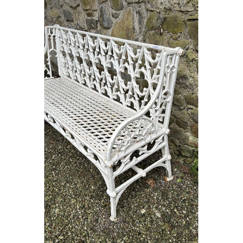 205 - CAST IRON GOTHIC GARDEN SEAT