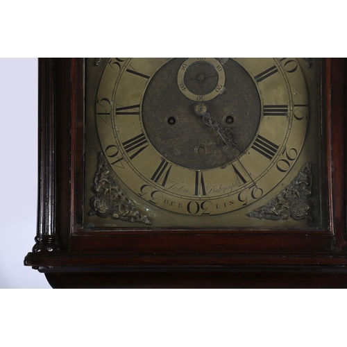 212 - 18TH-CENTURY DUBLIN LONGCASE CLOCK