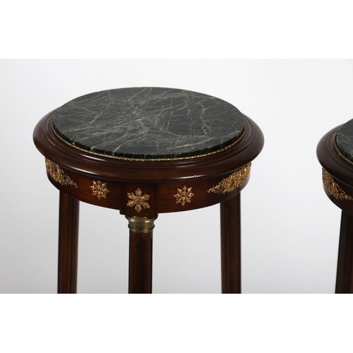 235 - PR NAPOLEON III MAHOGANY & ORMOLU LAMP TABLES