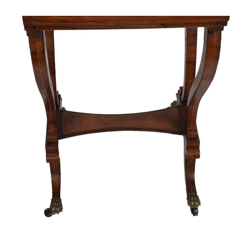 243 - REGENCY PERIOD ROSEWOOD COMBINATION TABLE