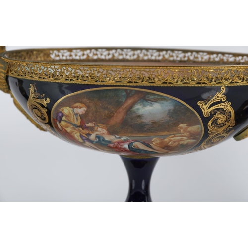 26 - 19TH-CENTURY PORCELAIN & ORMOLU GARNITURE