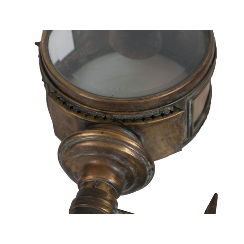 286 - PAIR BRASS COACH LAMPS