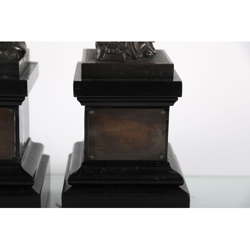 31 - PAIR OF 19TH-CENTURY BRONZE SCULPTURES